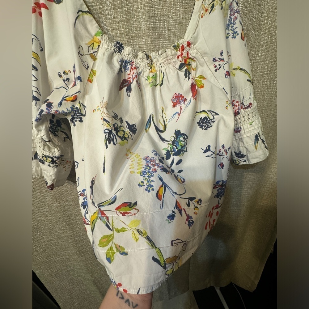 Tanya Taylor Stassi Floral Top size 6 but would fit up to size 10 - Picture 7 of 11